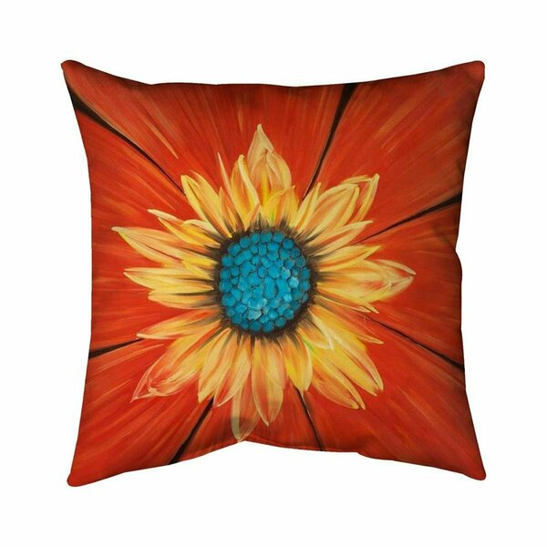Fondo 20 x 20 in. Flower Middle-Double Sided Print Indoor Pillow FO2792876